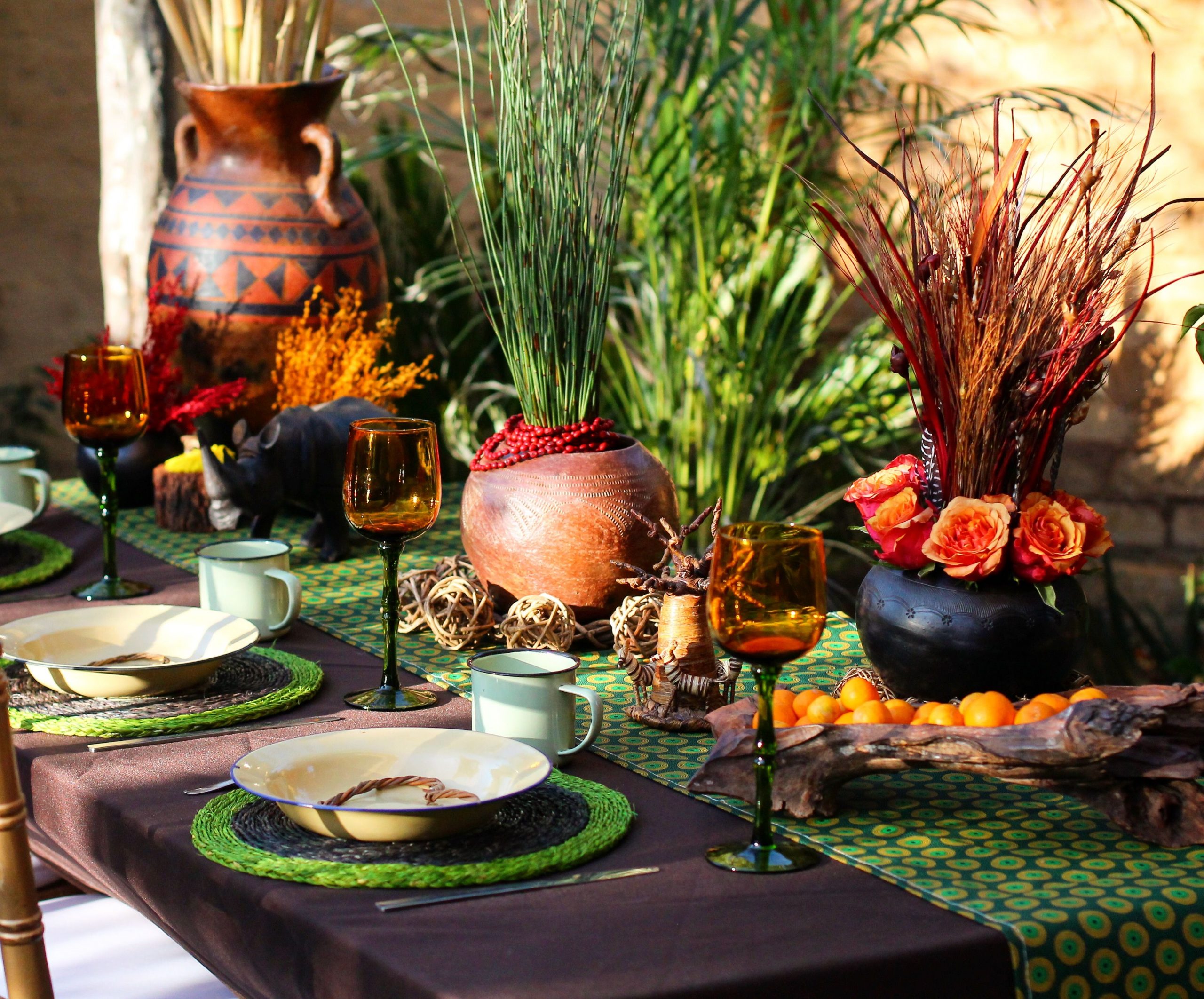 african centerpieces living room table ideas