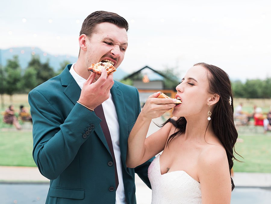 pizza at your wedding
